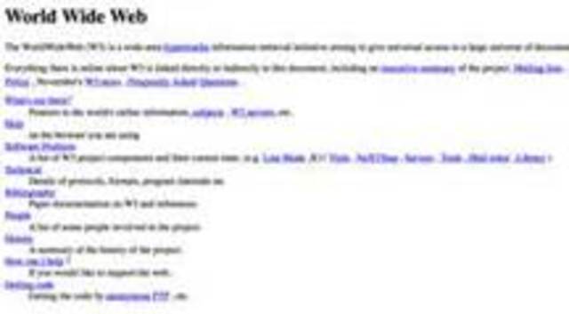 First web page created 1991