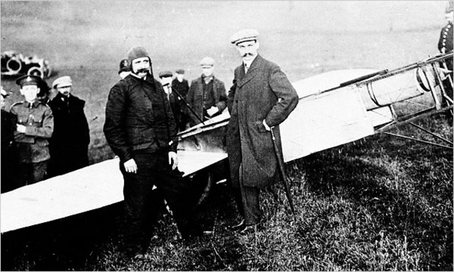 Flight across the english channel