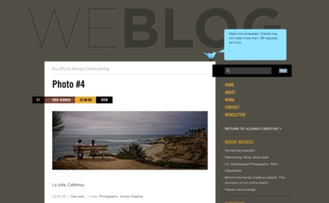 The term, "Weblog"