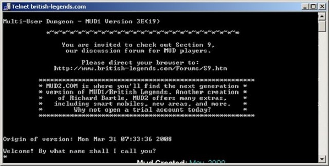 MUD – The earliest form of multiplayer games was debuted