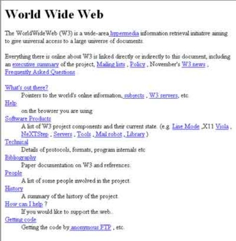 First web page created 1991