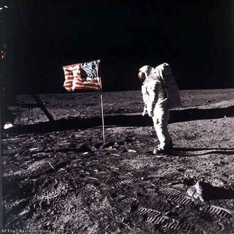 First man on the moon