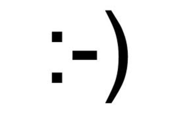 The first emoticon :-)