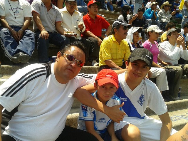 fui al partido del puebla v.s. cruz asul