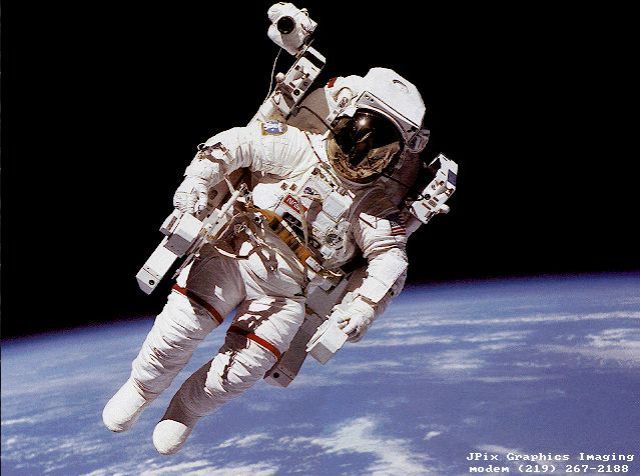 First Untethered Spacewalk