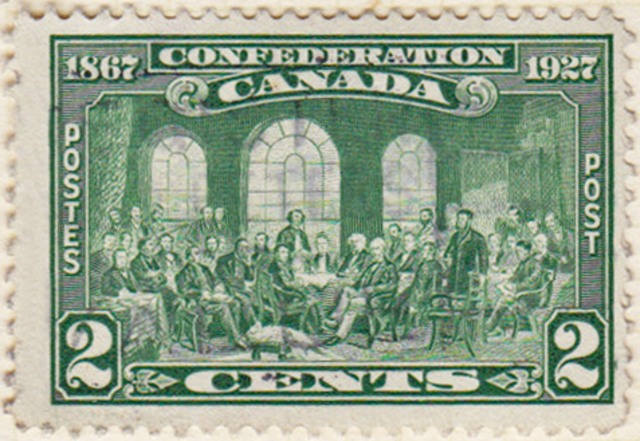 Billingual postage stamps