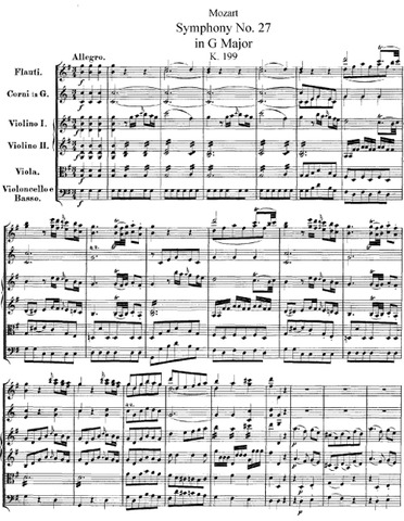 Symphony in G, No. 27