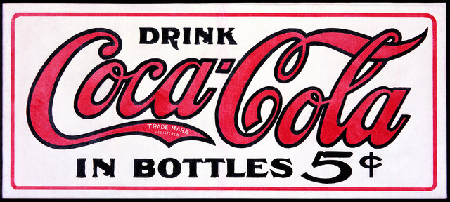 Coca-Cola is trademarked.