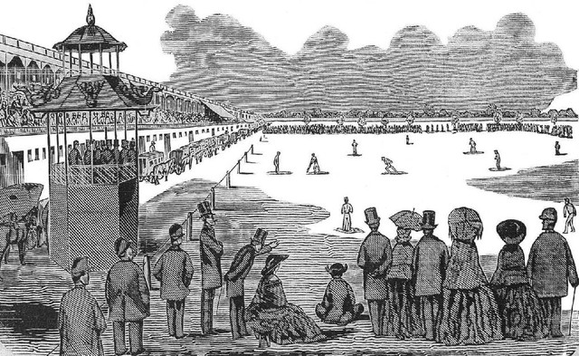 First baseball game to accept admission from fans.