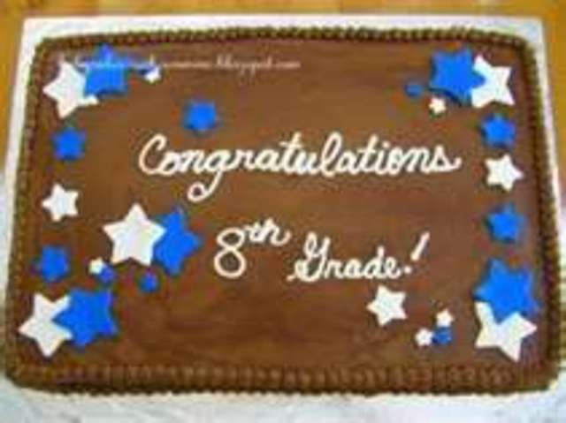 Woohoo!!! 8th grade graduation from Holy Spirit! Moving on to high school!