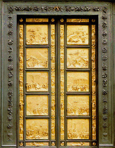 Ghiberti creates the Gates of Paradise