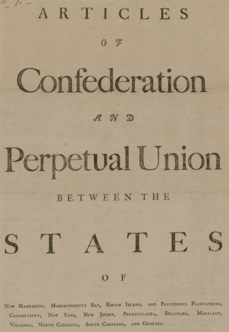 Articles of Confederation