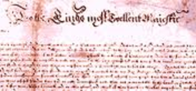 Charles Signs Petition of Right