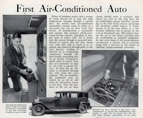 First air conditioned car is built