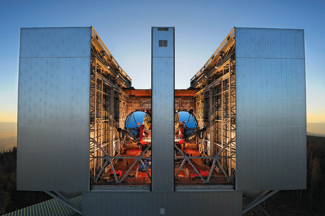 Twin Mirrored Large Binocular Telescope