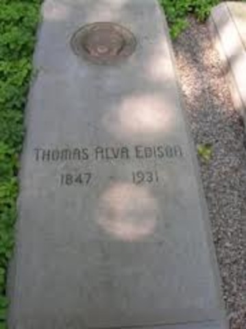 Thomas Edison dies