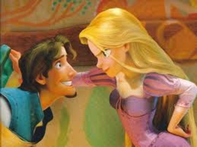 Rapunzel makes a deal with Flynn Rider that if he takes her to see the lights then she will give him back the crown