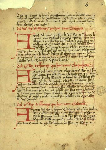 Cronica de Bernat Desclot