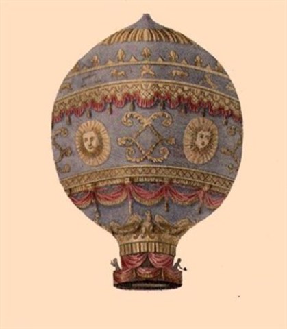 First Manned Hot Air Balloon