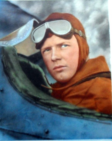 charles lindbergh  flys across the atlantic