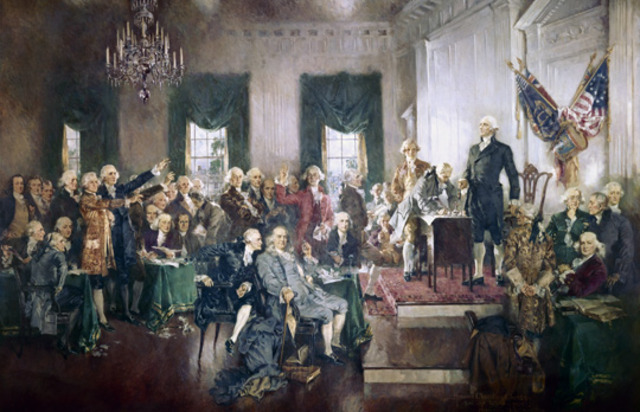 Constitution ratified by all states except Rhode Island and North Carolina