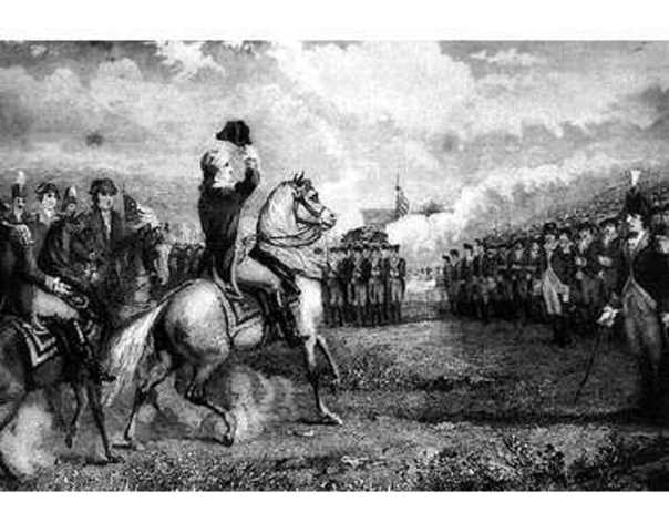 Washington elected; new government forms; Congress meets; French Revolution begins