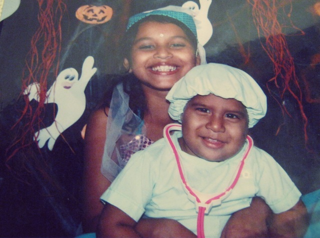 The first halloween with my brother on