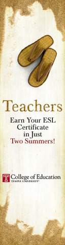 I started my master degree as Teaching ESL. Languages: Spanish and English