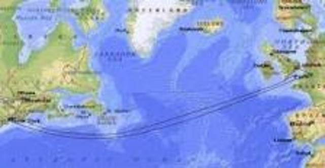 Se finaliza el cable TAT submarino de comunicaciones entre EEUUy Europa de 5870 km.