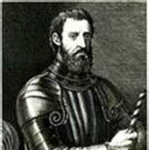 Giovanni Verrazano explores the coast of North America for France