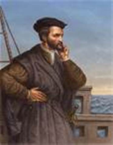Jacques Cartier explores the St. Lawrence River for France