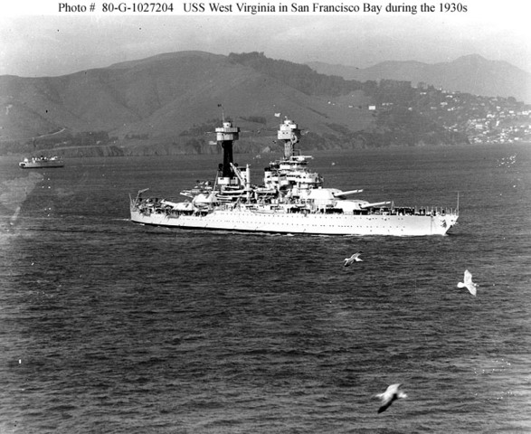 U.S.S. west virginia return