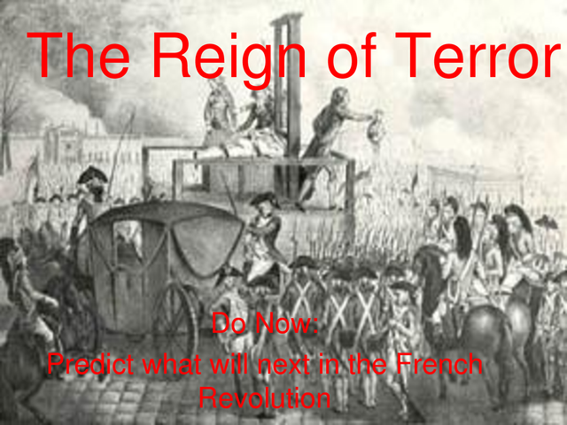 Start of reign of terror
