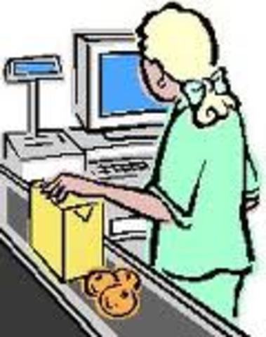 Pueblo-Xtra Supermarket cashier.