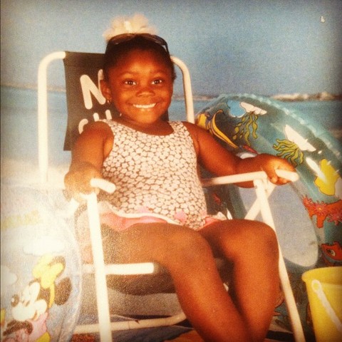 My sister, Bria was born