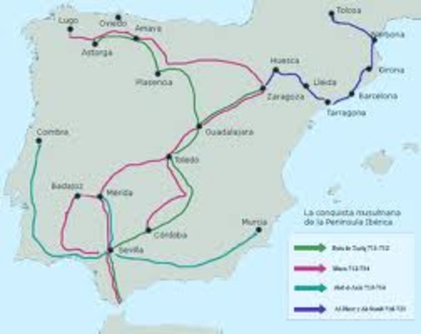 L’ invasió musulmana de la península