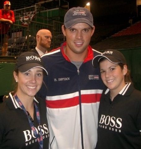 My first professional tennis tournament to be a ball girl