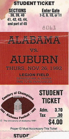 1992 Iron Bowl