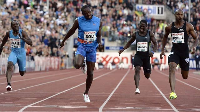 Usain Bolt pips Asafa Powell in Diamond League 100m