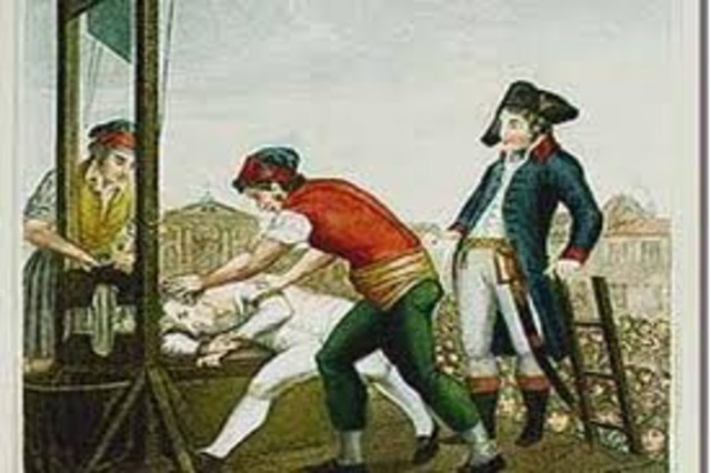 Robespierre es guillotinado