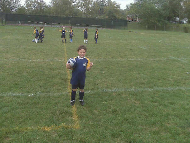 First soccer game