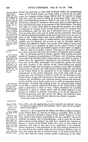 Naturalization Act of 1798