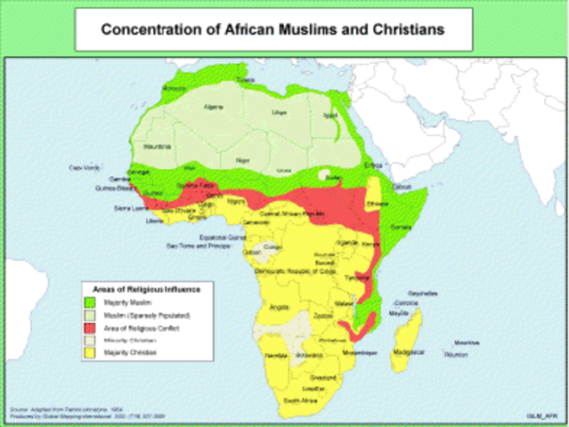 West Africa begins to convert to Islam