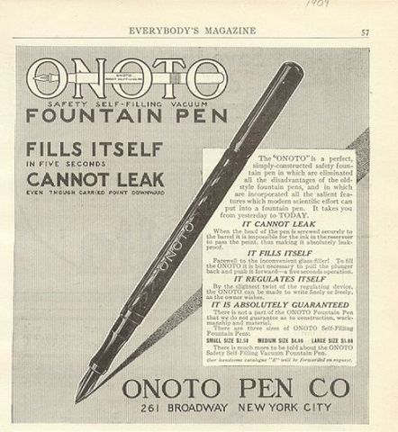 The first fountain Pen is Invented