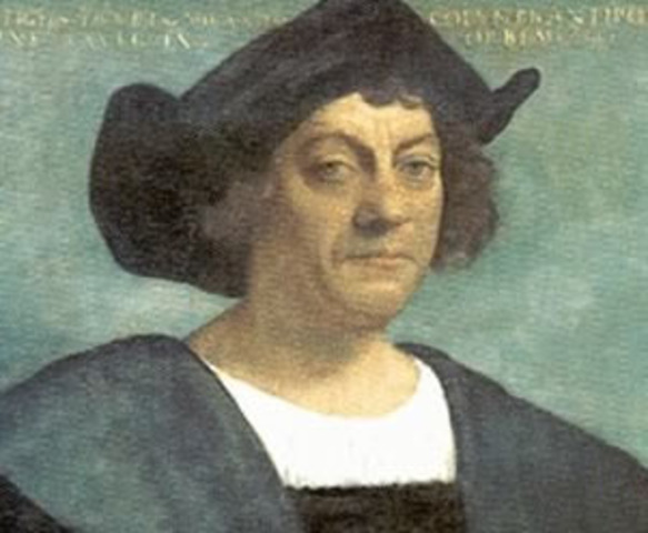 Christopher Columbus discovers the americas