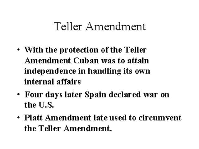 Teller Amendment