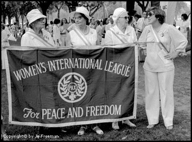 Protest of Treaty of Versailles and create Women's International League for Peace and Freedom (WILPF)