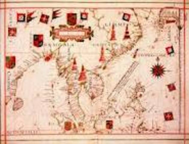 Descoberta da Angra dos Ruivos e chegada à Costa do Ouro.