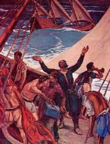 1487/88 - Bartolomeu Dias, dobra o cabo da Boa Esperança.