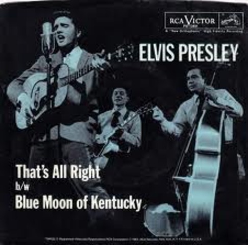 Elvis Presley records first song